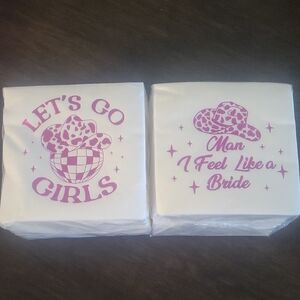 2 I avjage Bundle of Western Theme Bachelorette Party Napkins